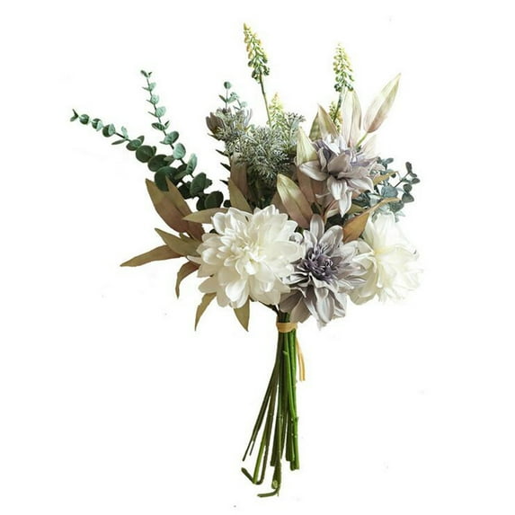 AnuirheiH Artificial Flower Bouquets for Home Decorations, Fake Roses with Long Stems, for Wedding Decorations Floral Arrangements Party Home Table Decor