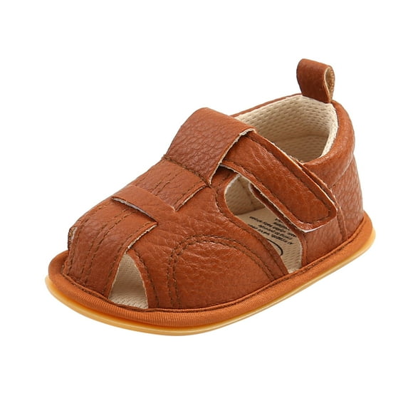 AnuirheiH Baby Boys Girls Sandals Soft Non-Slip Rubber Sole Prewalker Infant Sandals Flat Walking Shoes
