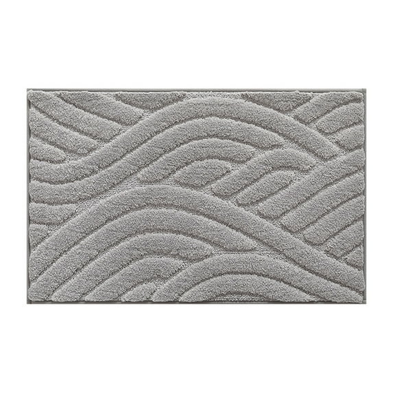 AnuirheiH Bathroom Rug Mat, Extra Soft Absorbent Microfiber Bath Rugs, Non-Slip Plush Bath Carpet, Machine Wash Dry, Bath Mats For Bathroom Floor,Tub,wash Floor 24x16inch