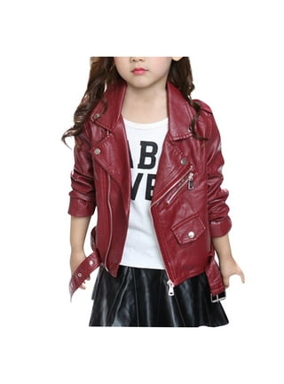 Leather ki sales jacket for girls