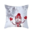 thumbnail image 1 of AnuirheiH Christmas Cotton Throw Pillow Covers 18 x 18 Inches,Xmas Cushion Cover Case Decorations Winter Holiday Party Pillow Customized Zipper Pillowcase Decor for Sofa,Bed,Couch,Car, 1 of 2