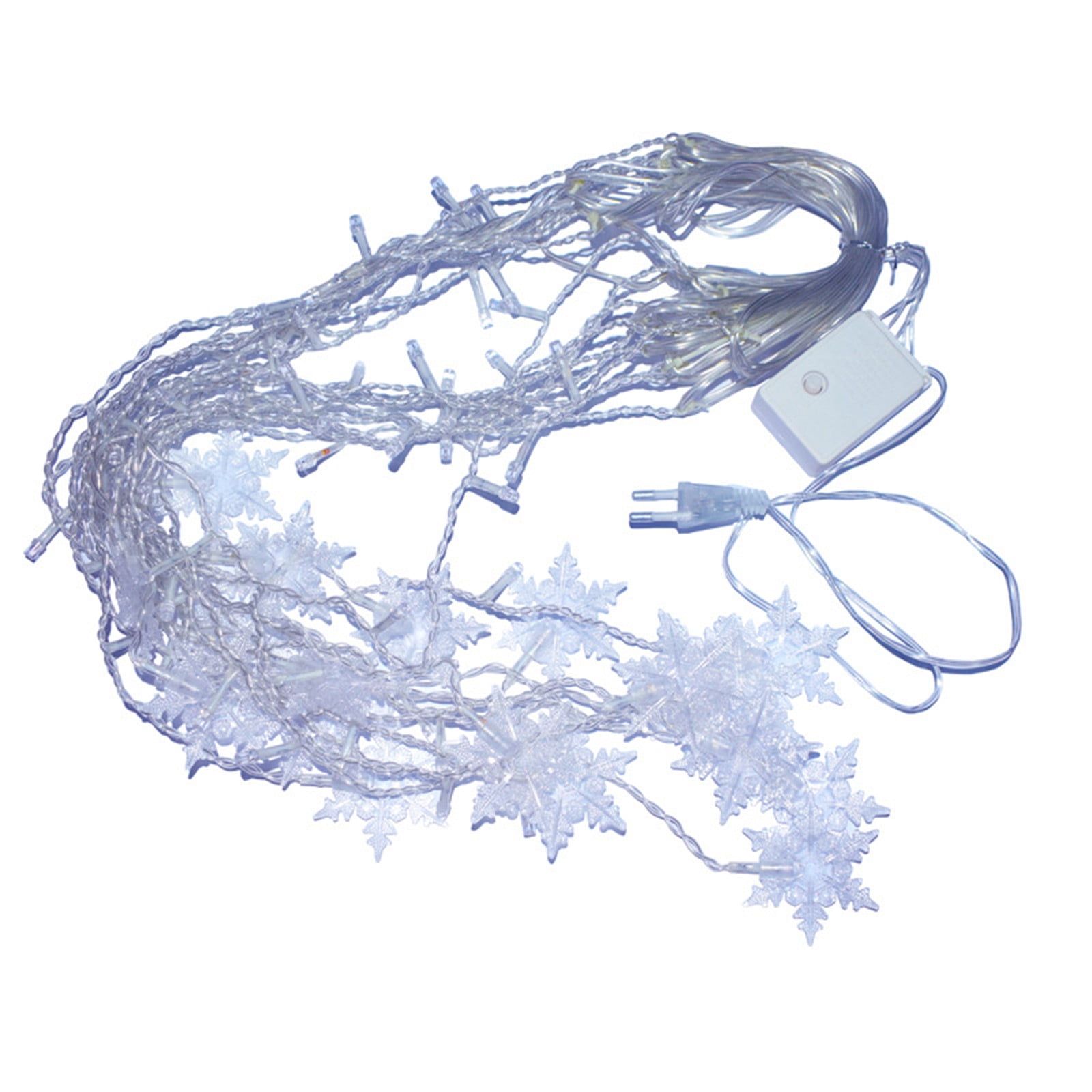 AnuirheiH Christmas Fairy Lights Snowflake String Lights 11.5 ft 96 LED