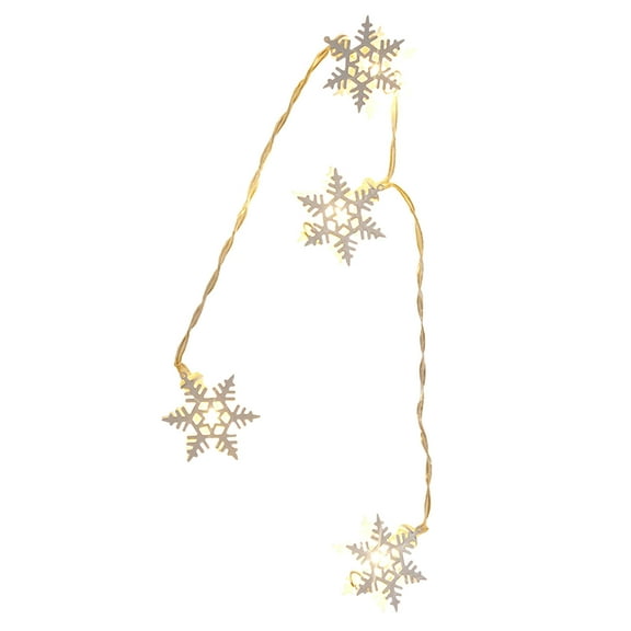 AnuirheiH Christmas LED String Lights Snowflake Shape String Lights Indoor Outdoor Party Xmas Tree Decor