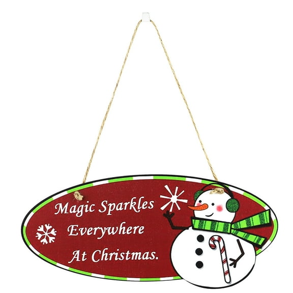 AnuirheiH Christmas Wooden Ornaments Christmas Tree Christmas Hanging Crafts Thick Tiered Tray Decor Rustic Farmhouse Decorations