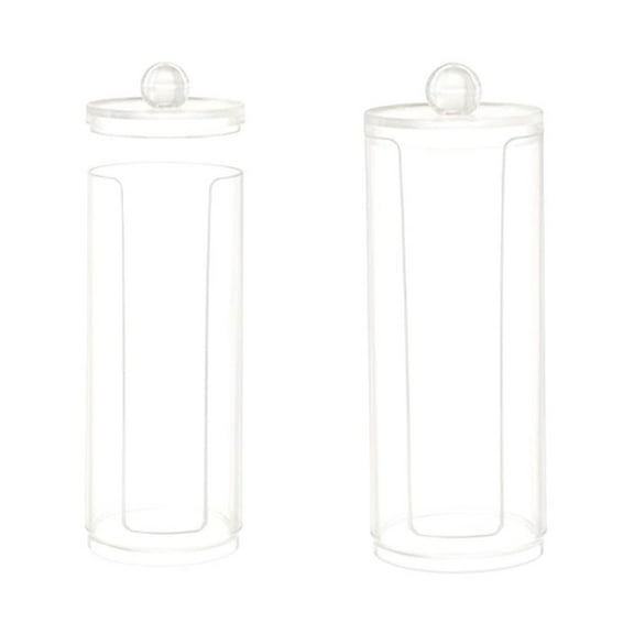 AnuirheiH Cosmetic Cotton Pad Holder,Makeup Cotton Rounds Holder Makeup Removers, Acrylic Cosmetic Cotton Pad Organizer Container Dispenser Storage Display Rack