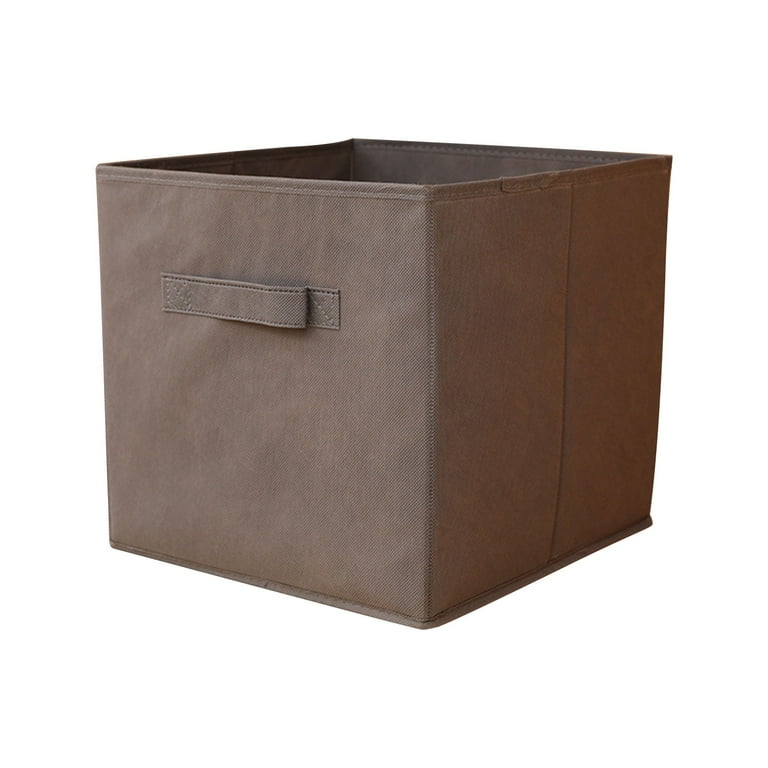 AnuirheiH Fabric Storage Bins,Foldable Storage Baskets with  Handle,Decorative Storage Bins for Shelves,Rectangle Closet Baskets, Organizing Nursery for Home