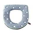 thumbnail image 1 of AnuirheiH Glow Toilet Seat Cover with Zipper, Washable Standard Toilet Lid Cover with Handle, Soft Thicken Warm Cover Pad Cushion for Bathroom, 1 of 8