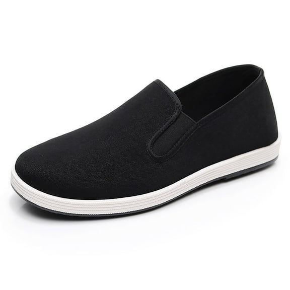 AnuirheiH Men's Comfy Shoes Casual Cloth Shoes Lightweight Slip-on Shoes