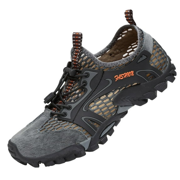 AnuirheiH Men's Hiking Shoes Sports Mountaineering Outdoor Breathable Mesh Sneaker Casual Running Shoes