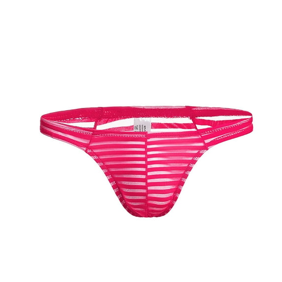 AnuirheiH Men's Lingerie Boxer Shorts Mesh Breathable Sexy Underpants