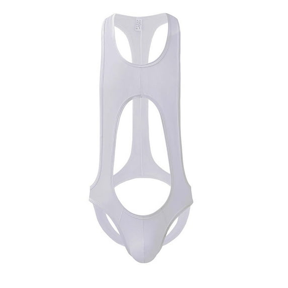 AnuirheiH Men's Lingerie Sexy All-in-One Mesh Breathable Bag Solid Color Underpants