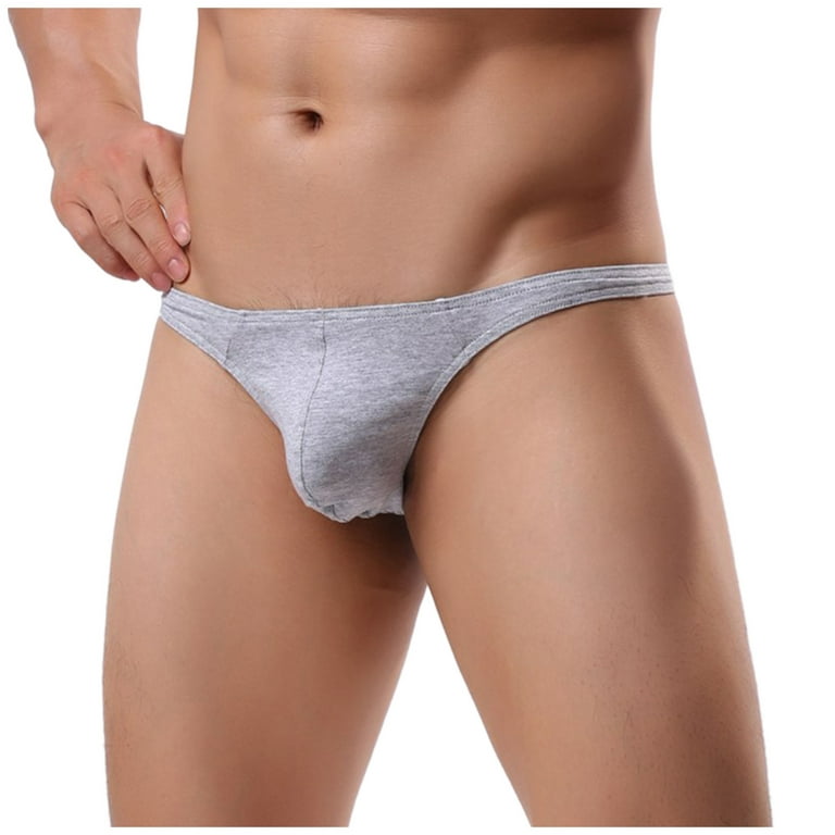 AnuirheiH Men's Lingerie Sexy Underwear Shorts Solid Underpants Pouch Soft  Cotton Briefs Panties 4$ off 2nd item