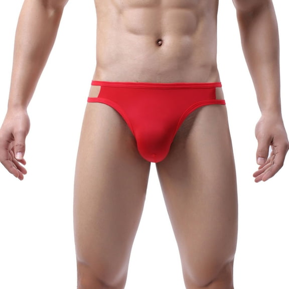 AnuirheiH Men's Lingerie Sexy Underwear Thong Underpants Soft Briefs Panties 4-6$ off 2nd