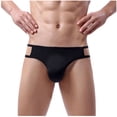 thumbnail image 1 of AnuirheiH Men's Lingerie Sexy Underwear Thong Underpants Soft Briefs Panties 4-6$ off 2nd, 1 of 7