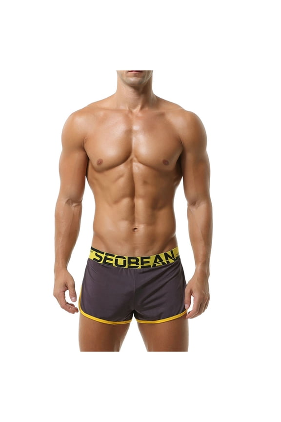 Men's Lingerie Underwear G-Strings Comfortable Breathable Casual Sports Low Waist Colorblock Boxer Shorts 4-6$ off 2nd