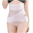 thumbnail image 1 of AnuirheiH Mesh High Waist Abdominal Underwear Large Size Slimming Hip Lifting Back Off Underwear Shaping Pants Women 4-6$ off 2nd, 1 of 6
