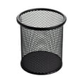 thumbnail image 1 of AnuirheiH Mesh Pen Holder, 4'' Metal Pencil Holders Round Shaped Pen Holders for Desk Office Wire Mesh Container Pen Organizer, Black, 1 of 9