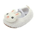 thumbnail image 1 of AnuirheiH Newborn Baby Girls Cartoon Bunny Pattern Shoes Soft First Walking Shoes, 1 of 9