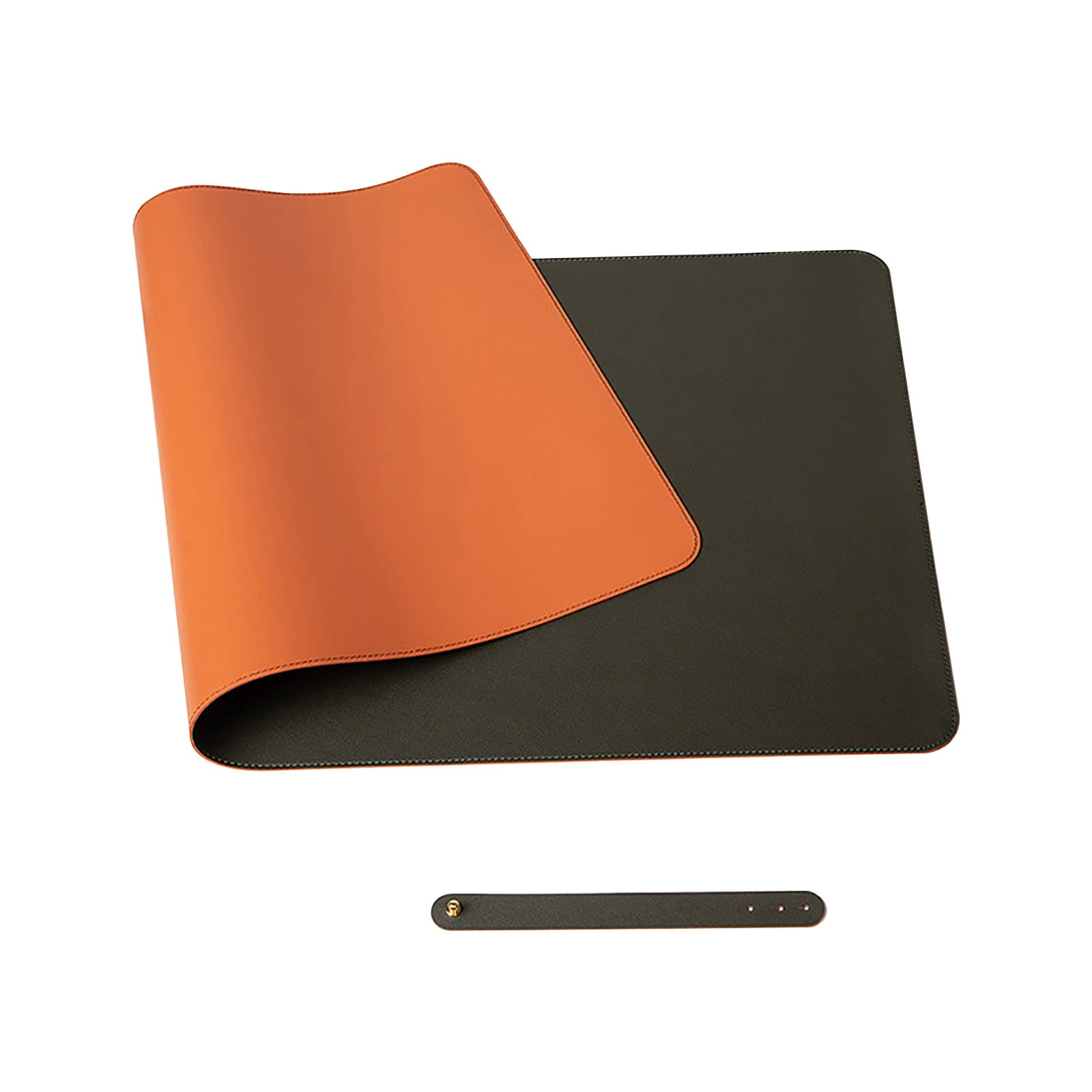 AnuirheiH PU Leather Desk Pad with Base, MultiColor NonSlip Mouse Pad