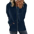 thumbnail image 1 of AnuirheiH Plain Sweatshirt for Women Hoodies, L XXL M S XL Unisex Men Hoodie Casual Plain Hoody for Men - Navy Hoodie Navy Sweatshirt, 1 of 1