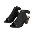thumbnail image 1 of AnuirheiH Sandals Women Fish Mouth Thick Heeled Shoes for Women Open Toe Sandals for Women Comfortable Dressy( Black), 1 of 5