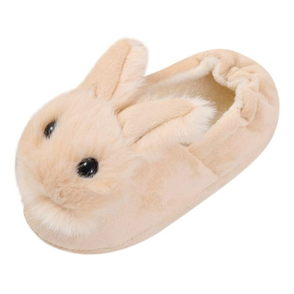 Utoimkio Toddler Girls Bunny Slippers Winter Warm Shoes Rabbit House Soft Slippers