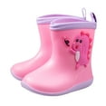 thumbnail image 1 of AnuirheiH Toddler Infant Kids Rainboots Baby Girls And Boys Cute Cartoon Dinosaur Rain Boots Clearance Under $10, 1 of 3