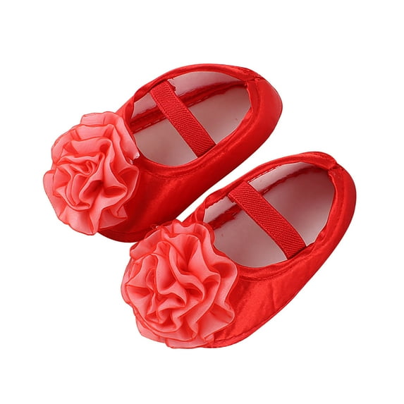 AnuirheiH Toddler Shoes Baby Girls Soft Bottom Net Yarn Infant Shoes Soft Flowers Bow Princess Shoes 4$ off 2nd item