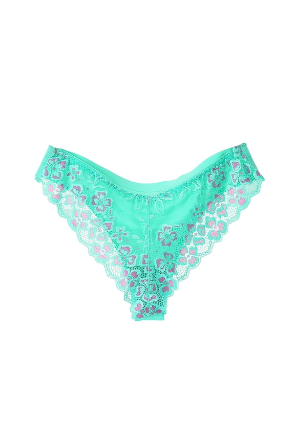 Women Embroidery Lace Panties Sexy Low-waist Briefs Thong G-String Lingerie