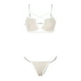 thumbnail image 1 of AnuirheiH Women Lingerie Corset Lace Free Wire Racy Muslin Sleepwear Underwear Tops+Briefs, 1 of 9
