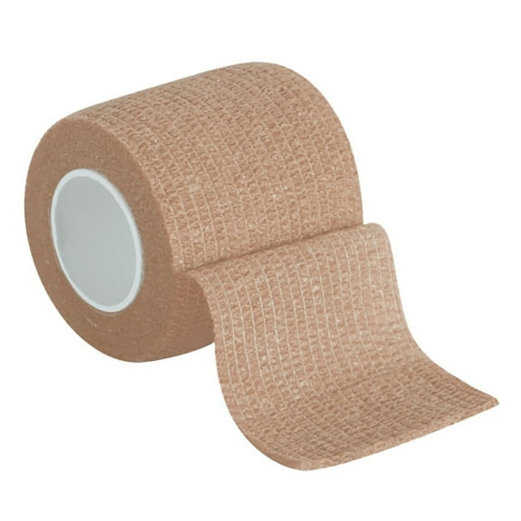 Anuirheih 2Pcs Athletic Tape Self Adhesive Bandage Wrap, 15FT Long 2Inch Width First Aid Tape Elastic Sports wrap Bandage for Sports, Wrist, Ankle(Khaki)