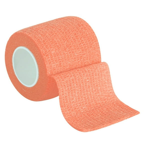Anuirheih 2Pcs Athletic Tape Self Adhesive Bandage Wrap, 15FT Long 2Inch Width First Aid Tape Elastic Sports wrap Bandage for Sports, Wrist, Ankle(Orange)