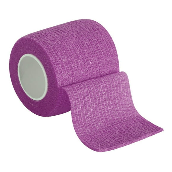 Anuirheih 2Pcs Athletic Tape Self Adhesive Bandage Wrap, 15FT Long 4Inch Width First Aid Tape Elastic Sports wrap Bandage for Sports, Wrist, Ankle(Purple)