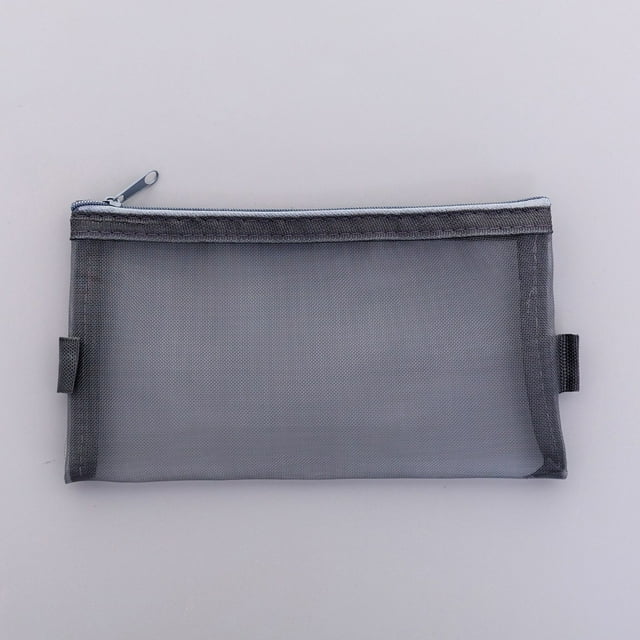 Anuirheih 2Pcs Mesh Pencil Case, Large Capacity Pencil Case Pencil Pouch with Zipper Office Men Women