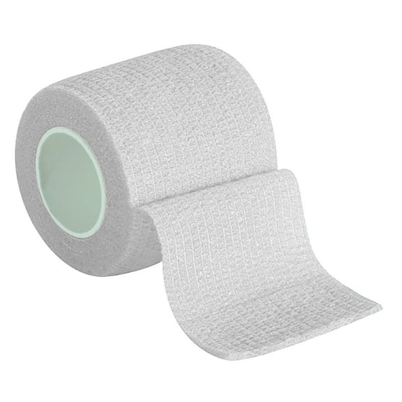 Anuirheih 3Pcs Athletic Tape Self Adhesive Bandage Wrap, 15FT Long 1Inch Width First Aid Tape Elastic Sports wrap Bandage for Sports, Wrist, Ankle(White)
