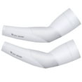 thumbnail image 1 of Anuirheih Arm Sleeves for Men Women, 1 Pair UV Sun Protection Long Sleeves Cover Sleeves to Cover Arm Sleeves Cooling(White,L), 1 of 6