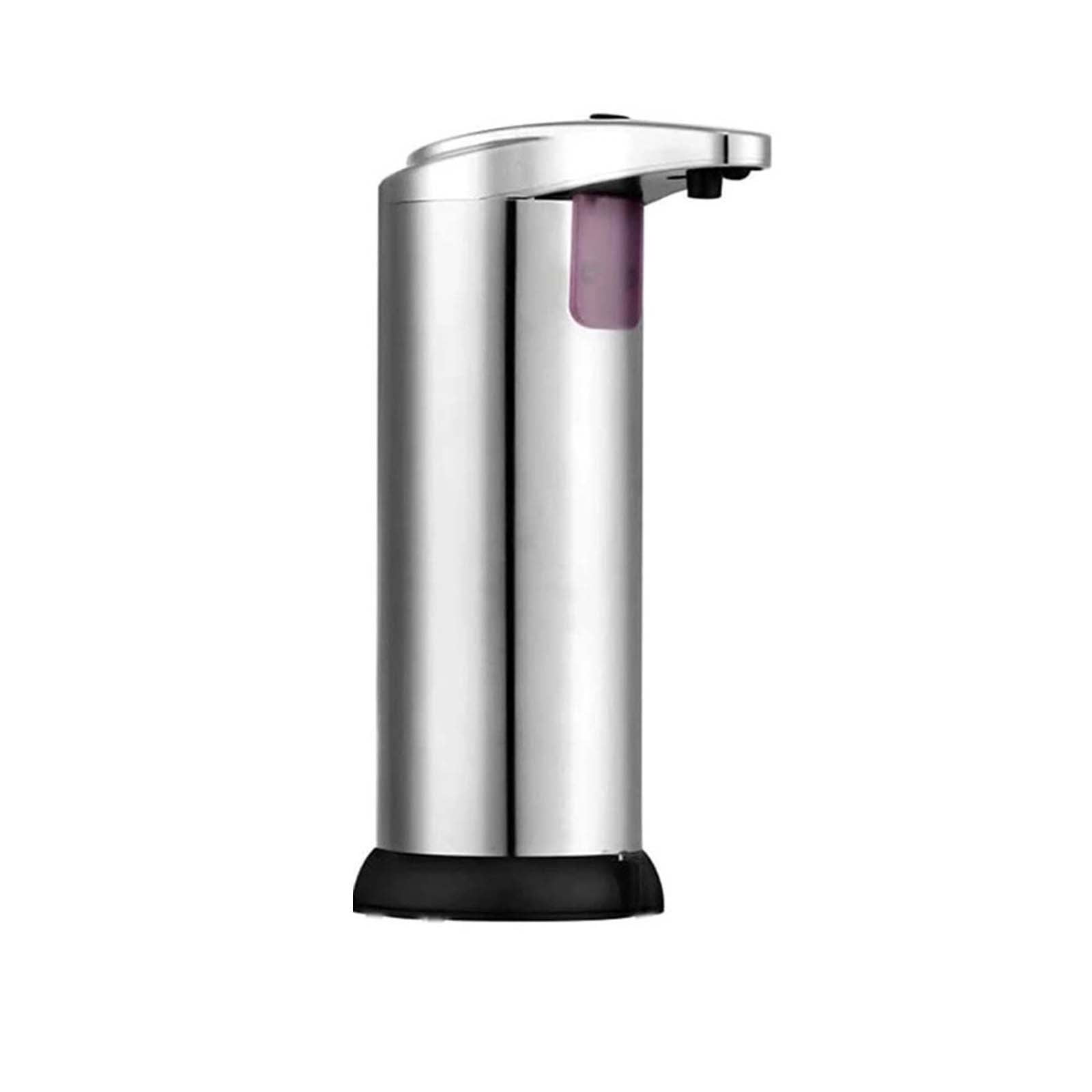 Anuirheih Automatic Soap Dispenser, Touchless Stainless Steel Soap Dispenser for Kitchen Sink Bathroom Restaurant, Waterproof Base(Black)