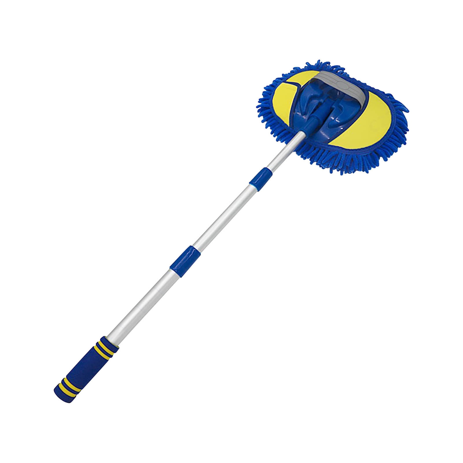 Anuirheih Car Wash Brush Mop Kit Car Detailing Kit Car Wash Kit with Long Handle Car Cleaning Supplies Kit Duster Washing Car Tools Accessories,Replacement Head Pole,