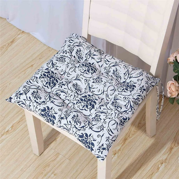 Anuirheih Chair Pads 16x16'', Soft Thicken Seat Cushion with Tie Cushion Pillow for Office,Home,Car Sitting, Patio, Sofa