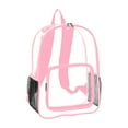 thumbnail image 1 of Anuirheih Clear Backpack, Heavy Duty Small Plastic Backpacks with Reinforced Straps for Game Stadium School Work Sport(12x18x5inch）, 1 of 2