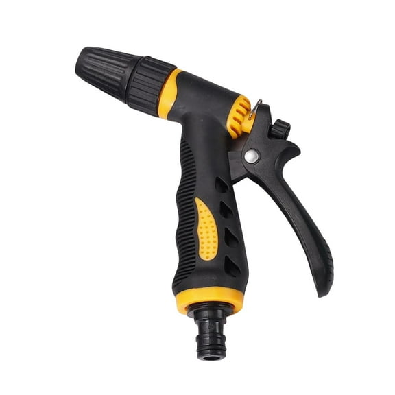Anuirheih Garden Hose Nozzle, Plastic High Pressure Washer Spray, Water Hose Nozzle Sprayer Heavy Duty, for Outdoor Car Washing Garden Irrigation(7x6inch,Yellow)