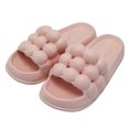 thumbnail image 1 of Anuirheih Slip on Sandals Women,Lychee Bubble Slippers Women's Spring New Style Indoor Couple's Thick Sole Feet Feel Cool Slippers Wear Outside(Pink), 1 of 9