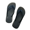 thumbnail image 1 of Anuirheih Slip on Sandals Women,Summer Outside Wear Couple Slippers Soft Sole Non-slip Solid Color Women's Sandals Flip Flops Beach Shoes(Black), 1 of 9