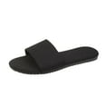 thumbnail image 1 of Anuirheih Slip on Sandals Women,Summer Women Open Toe Beach Sandals Roman Casual Flat Shoes Slippers(Black), 1 of 8