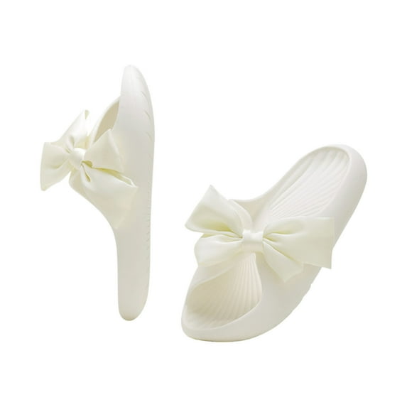 Anuirheih Clearance Slip on Sandals Women,Summer Women Slippers Fashion Casual Thick Bottomed Bathroom Bath Shoes(White)