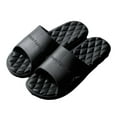 thumbnail image 1 of Anuirheih Slip on Sandals Women,Women Men Slippers Home Couple Shoes Indoor Outside Soft Soled Bathroom Bath Slippers(Black), 1 of 7