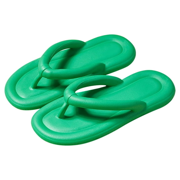 Anuirheih Slip on Sandals Women,Women Men Slippers Home Couple Shoes Indoor Outside Soft Soled Slippers Flip Flops(Army Green)