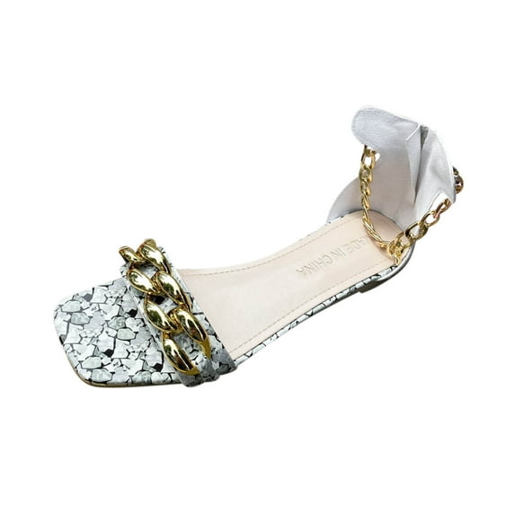 Anuirheih Slip on Sandals Women,Women's Flat Shoes Ladies Beach Sandals Summer Non-Slip Causal Slippers(Beige)