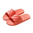thumbnail image 1 of Anuirheih Slip on Sandals Women,Women's Flat Shoes Ladies Beach Sandals Summer Non-Slip Causal Slippers(Orange), 1 of 6