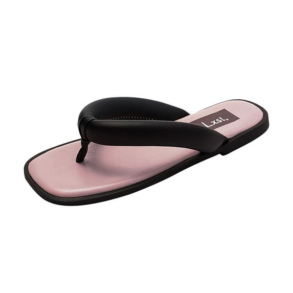 Anuirheih Slip on Sandals Women,Women's Foot Clip Mules Casual Shoes Beach Wear Comfortable Sandals Flat Slippers(Pink)